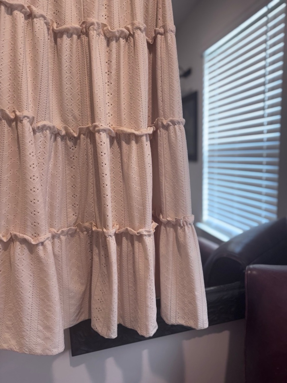 Apricot Tiered  Skirt - Picture 3 of 4